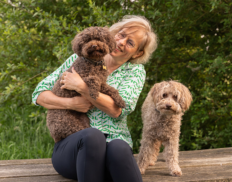 Lilian Op Heij met haar honden
